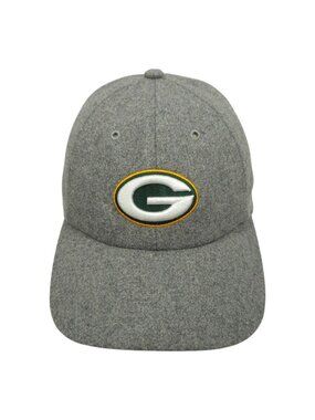 47 Brand Green Bay Packers Hat Adjustable Cap G Logo Gray Heathered Wool Blend